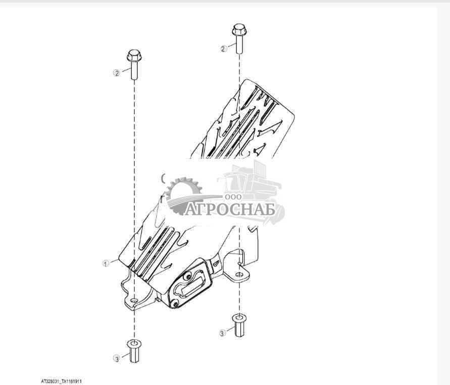 Педаль управления скоростью вращения двиг. 